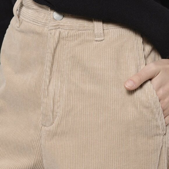 CARHARTT WIP Women's CORDONY Pants Relax Straight Dark Brown Corduroy Size 28 - Picture 4 of 6